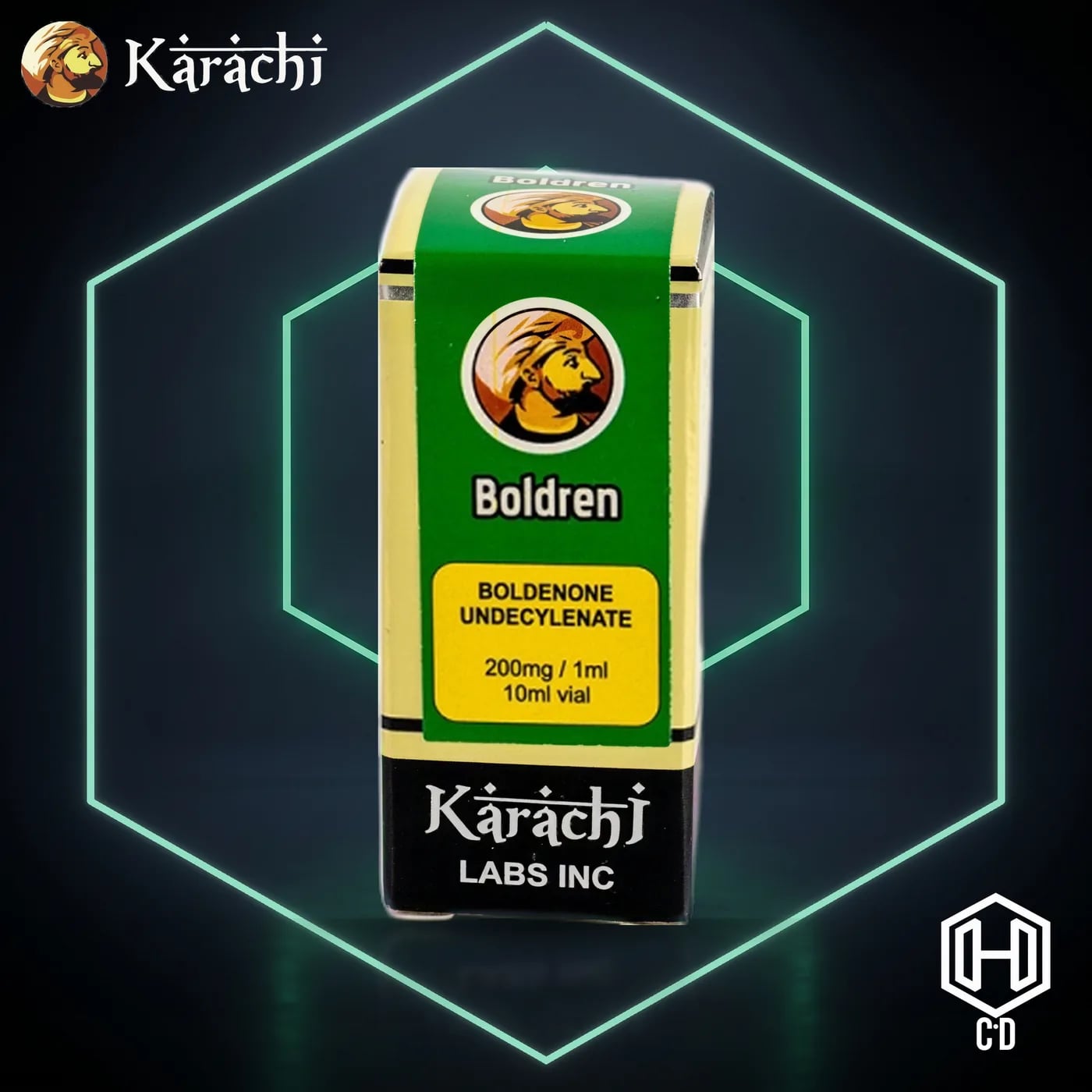Boldenona Karachi Labs — vista frontal