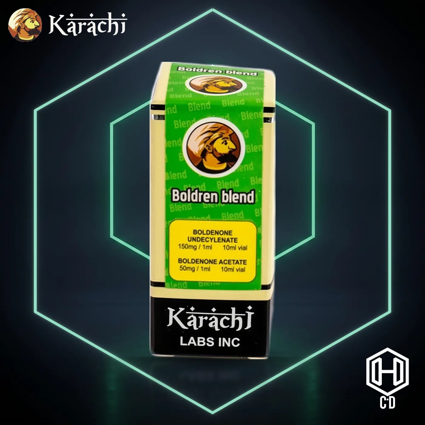 Boldenona Plus Karachi Labs — vista frontal
