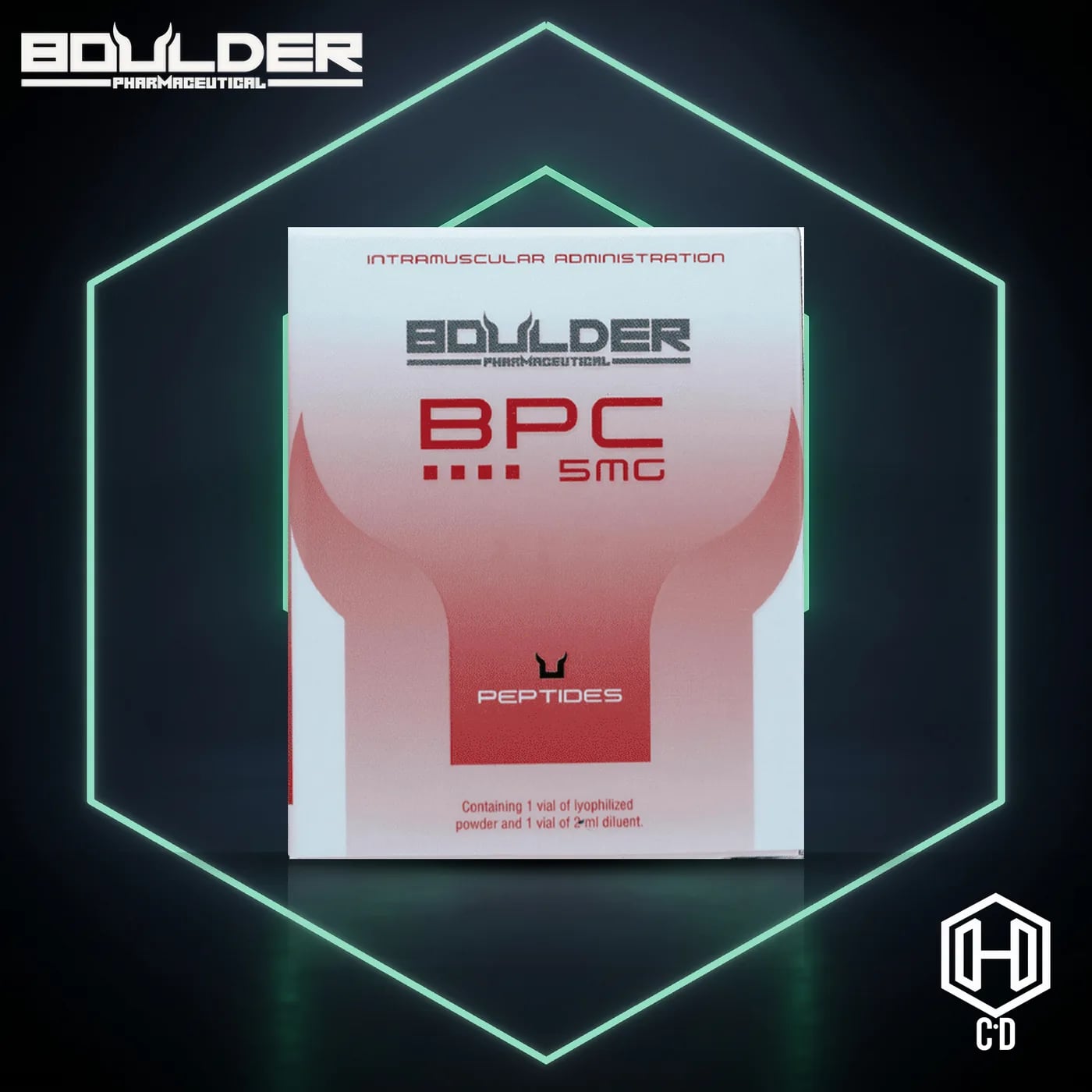 BPC 5 Mg Boulder Pharma — vista frontal