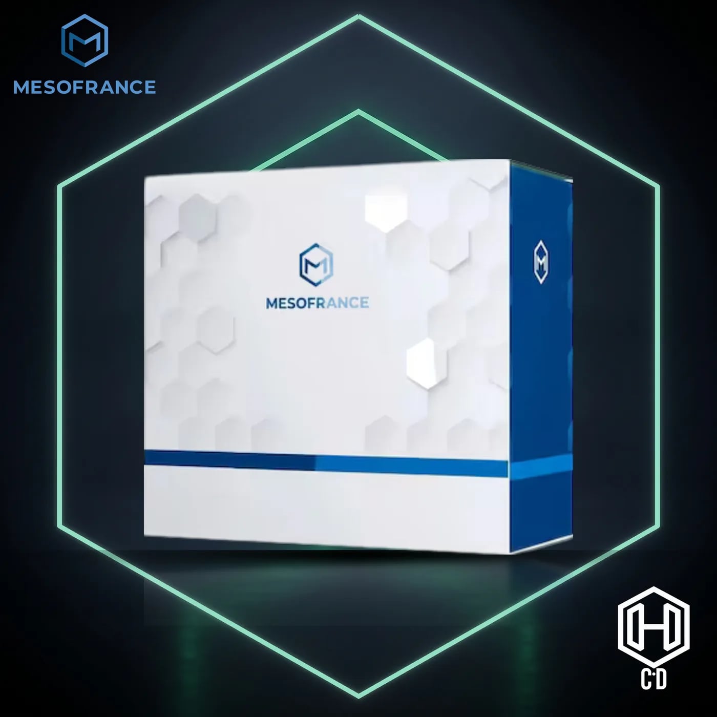 Caja Mesofrance 100 ampullas — vista frontal