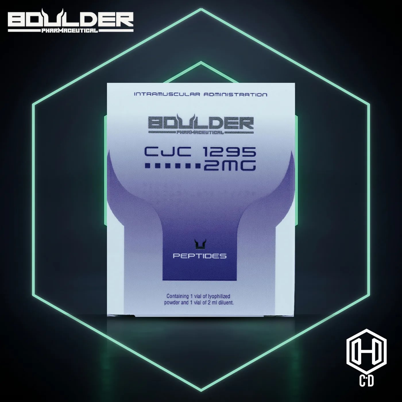 CJC-1295 2 Mg Boulder Pharma — vista frontal