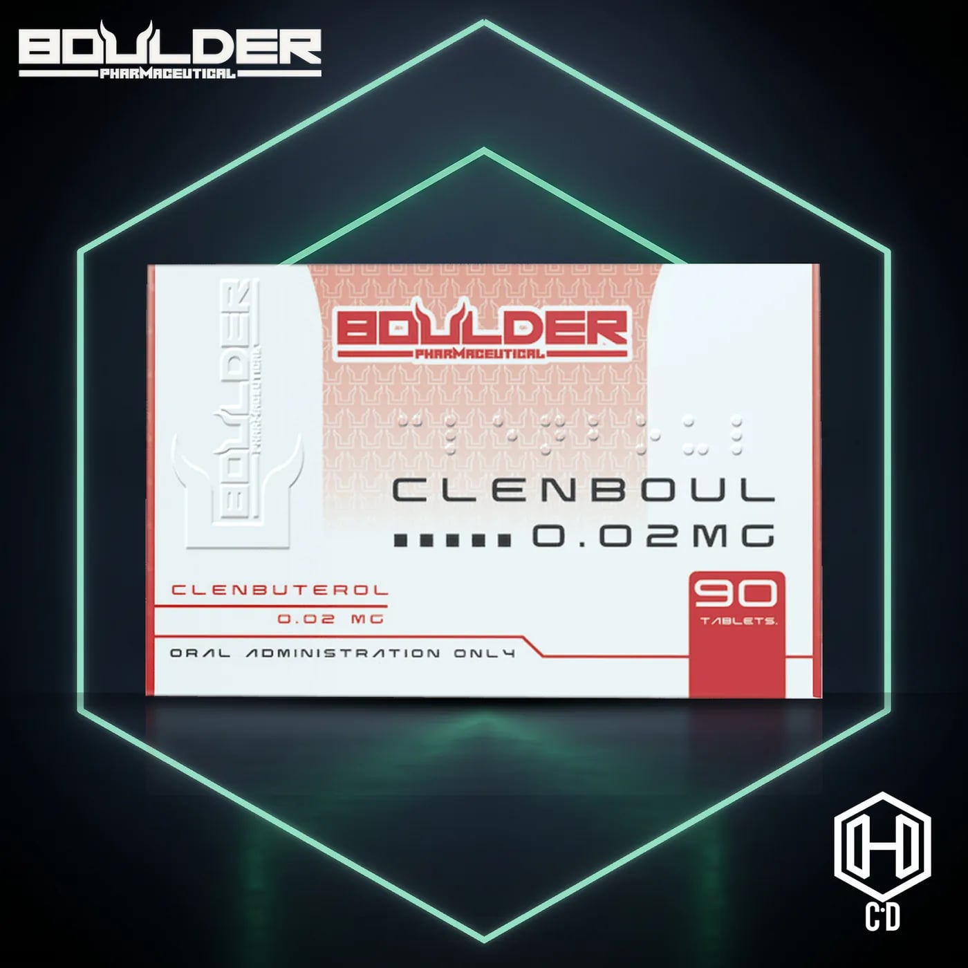 Clembuterol Boulder Pharma — vista frontal