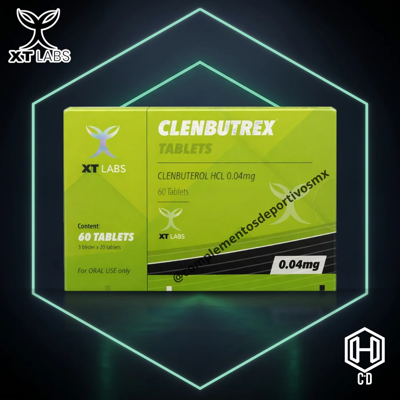 Clembuterol XT Labs — vista frontal