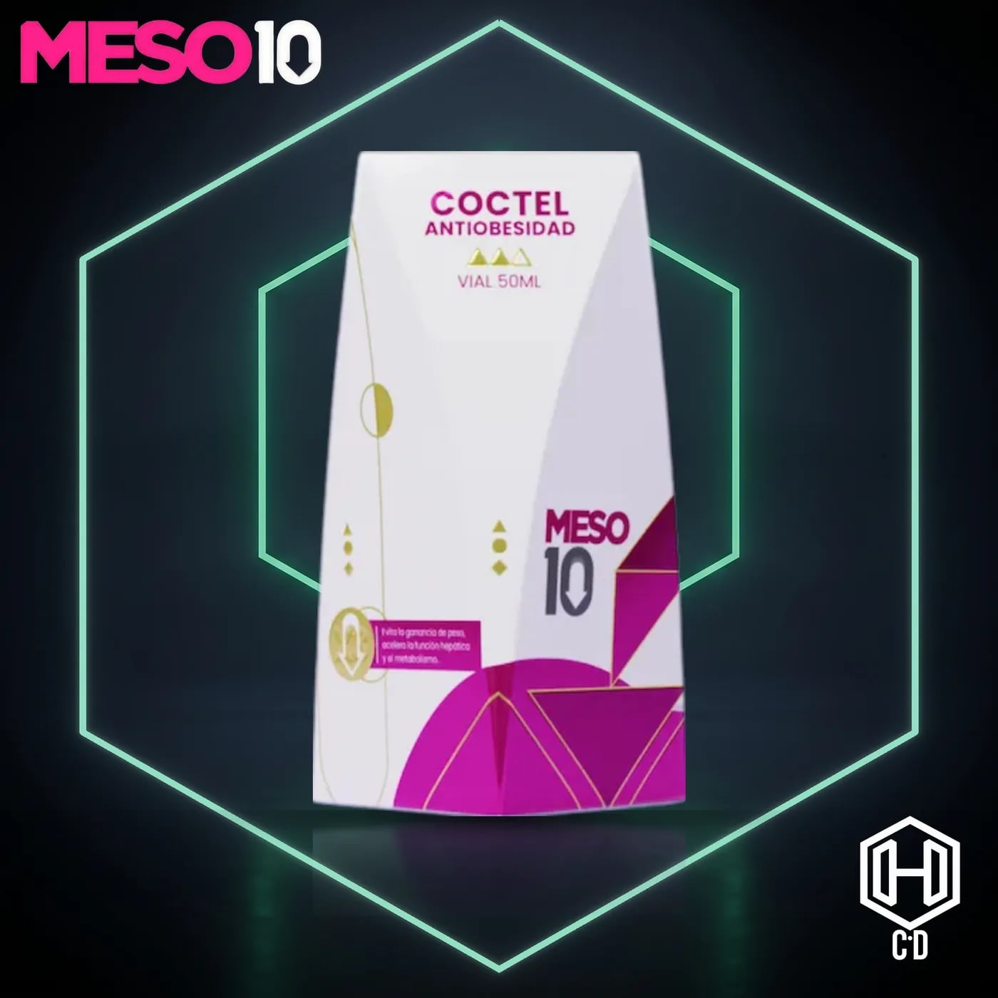 Coctel Antiobesidad Meso 10 — vista frontal