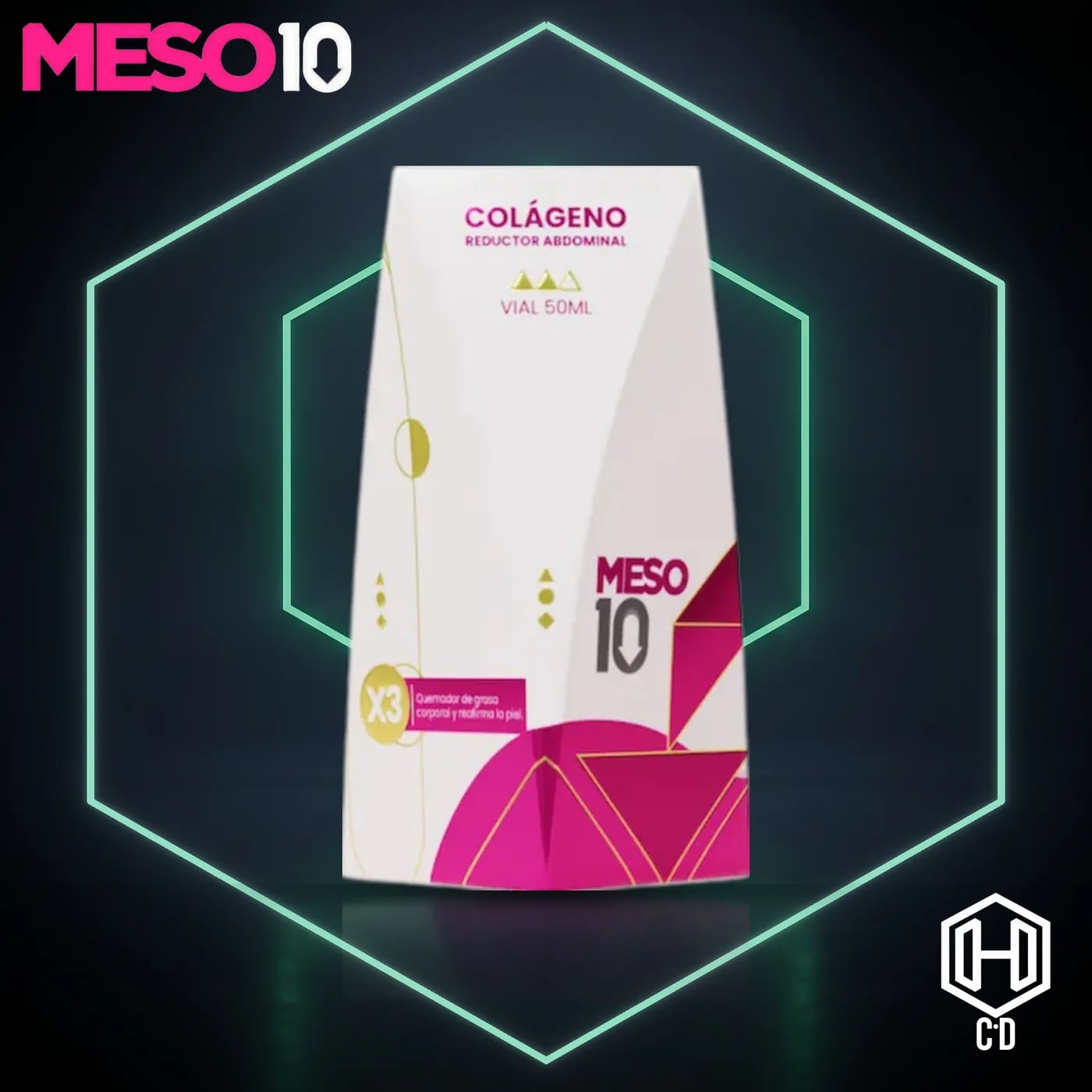 Colageno Reductor Abdominal Meso 10 — vista frontal