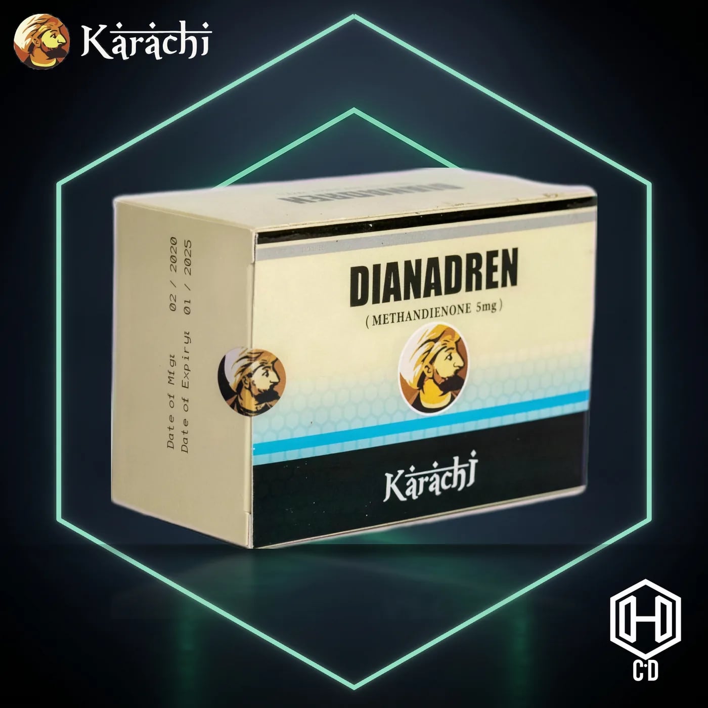 Dianabol Karachi Labs — vista frontal