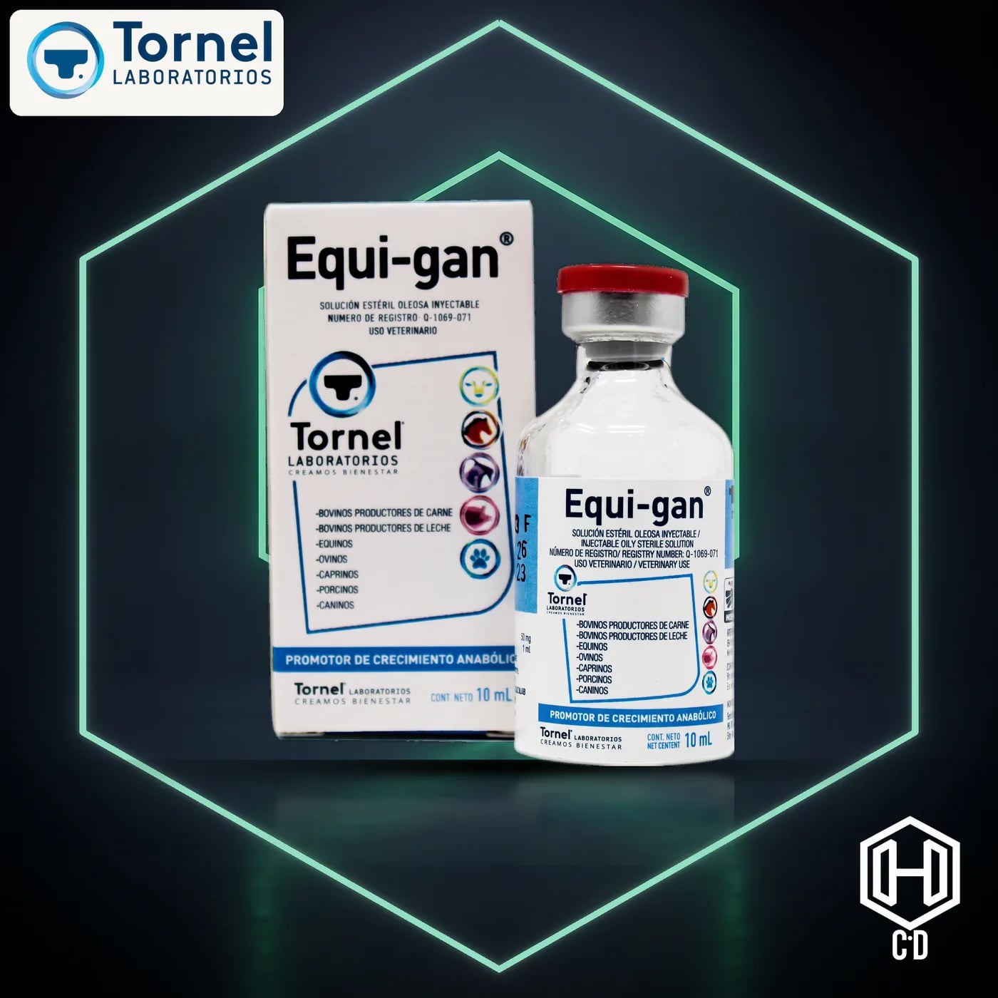 Equi Gan Tornel — vista frontal