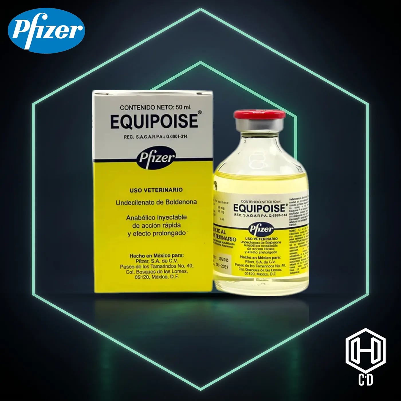 Equipoise Pfizer — vista frontal