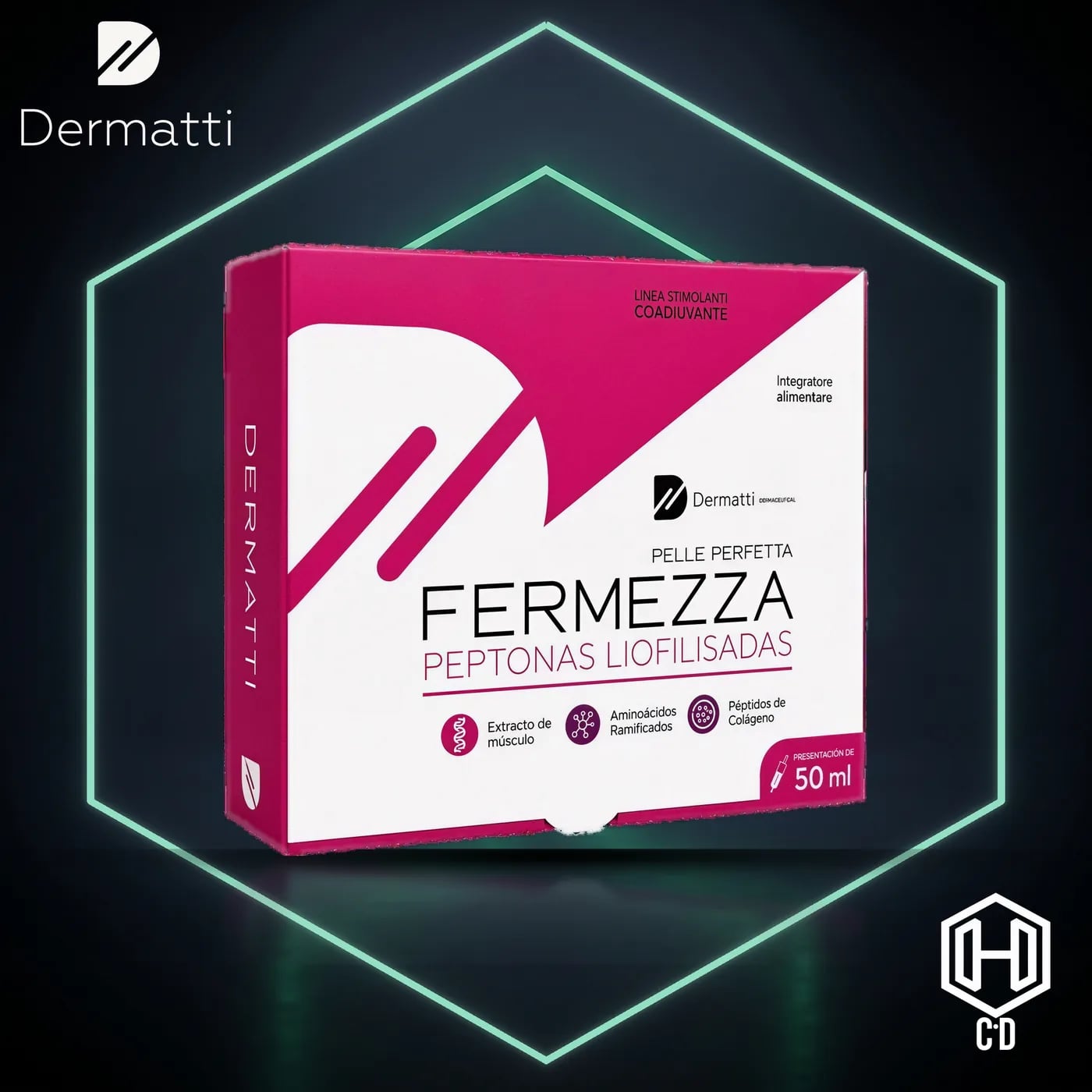 Fermezza Peptonas Dermatti — vista frontal
