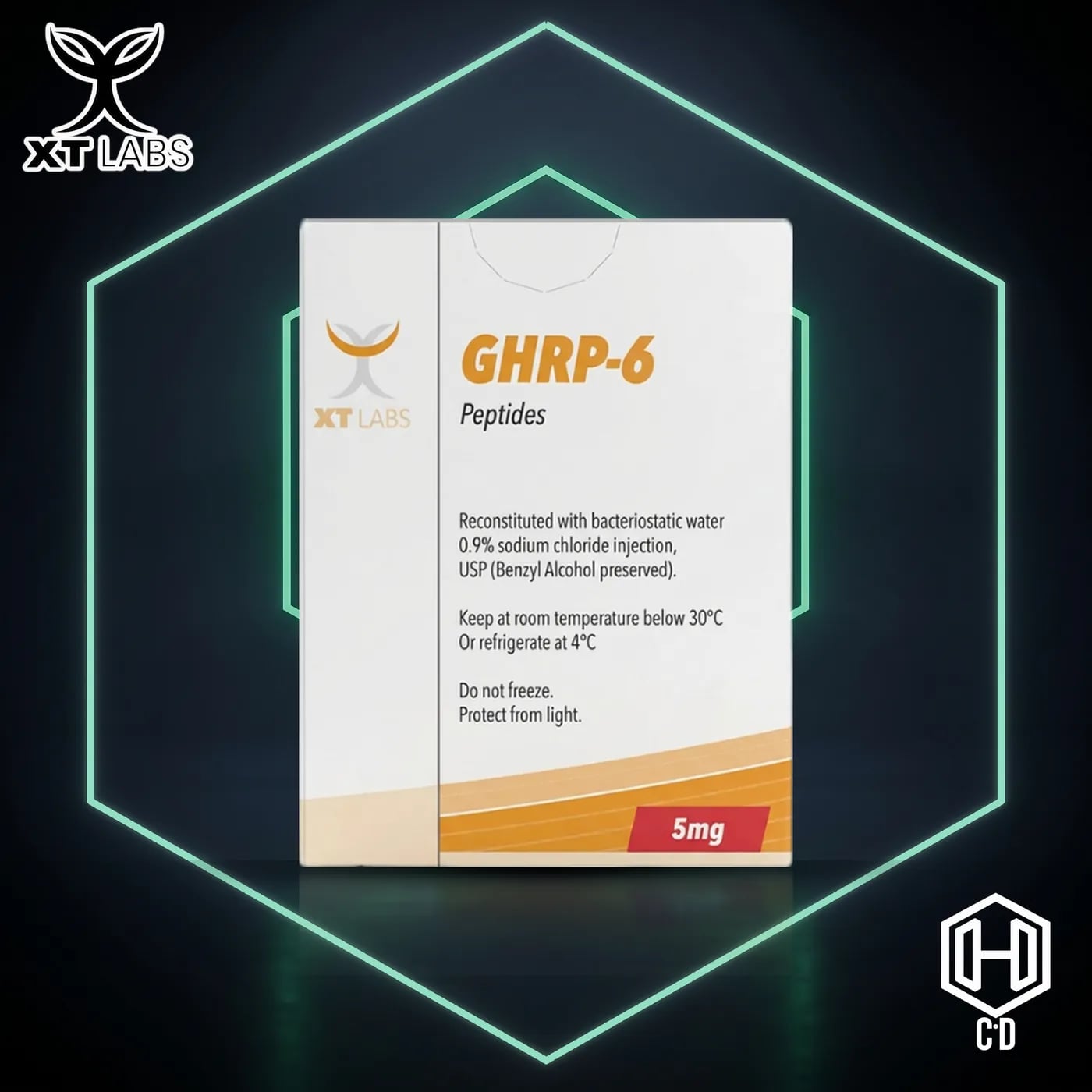 GHRP-6 5 Mg XT Labs — vista frontal