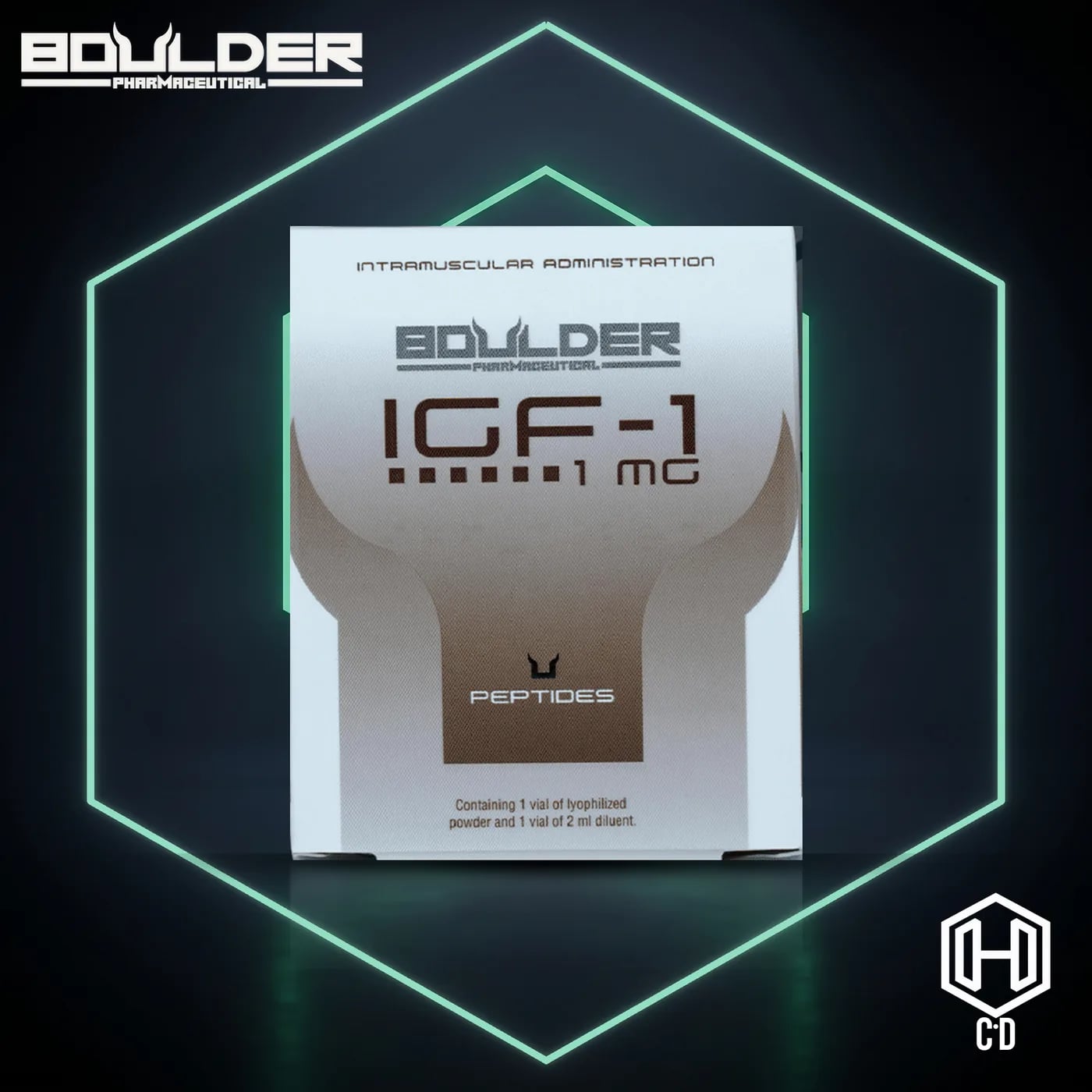 IGF-1 1 Mg Boulder Pharma — vista frontal