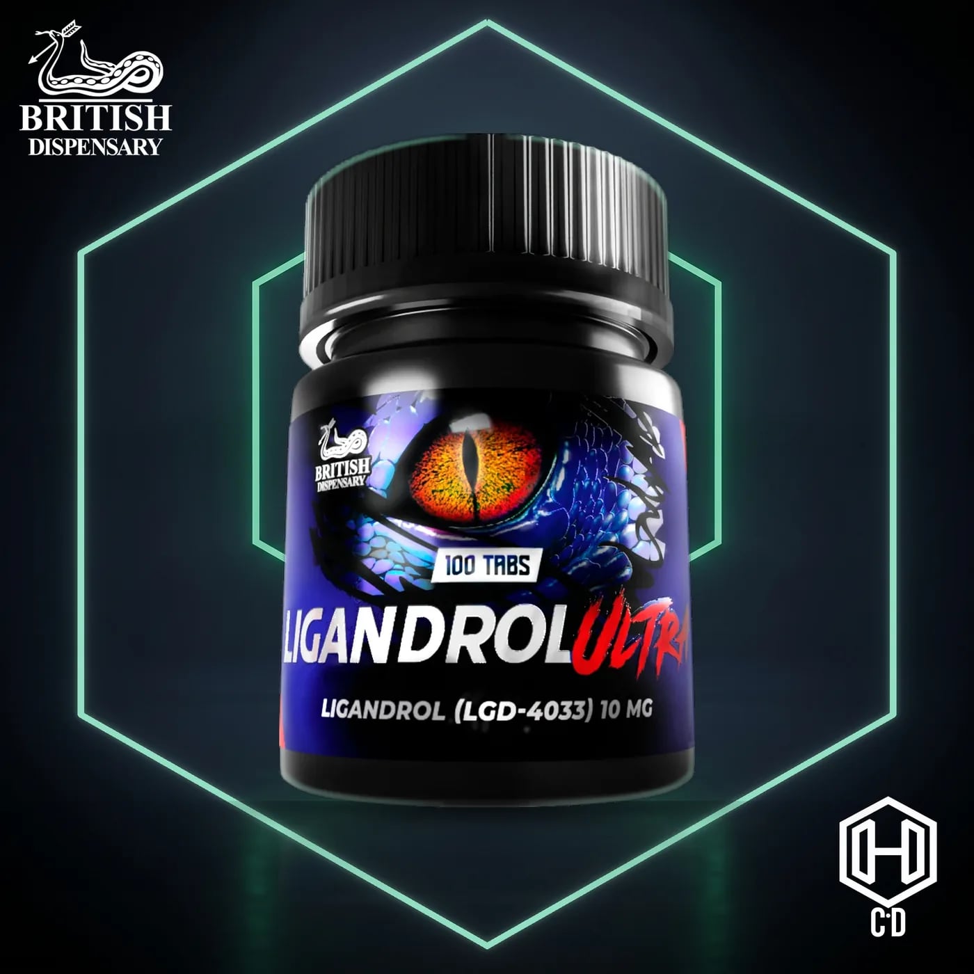 Ligandrol British Dispensary — vista frontal