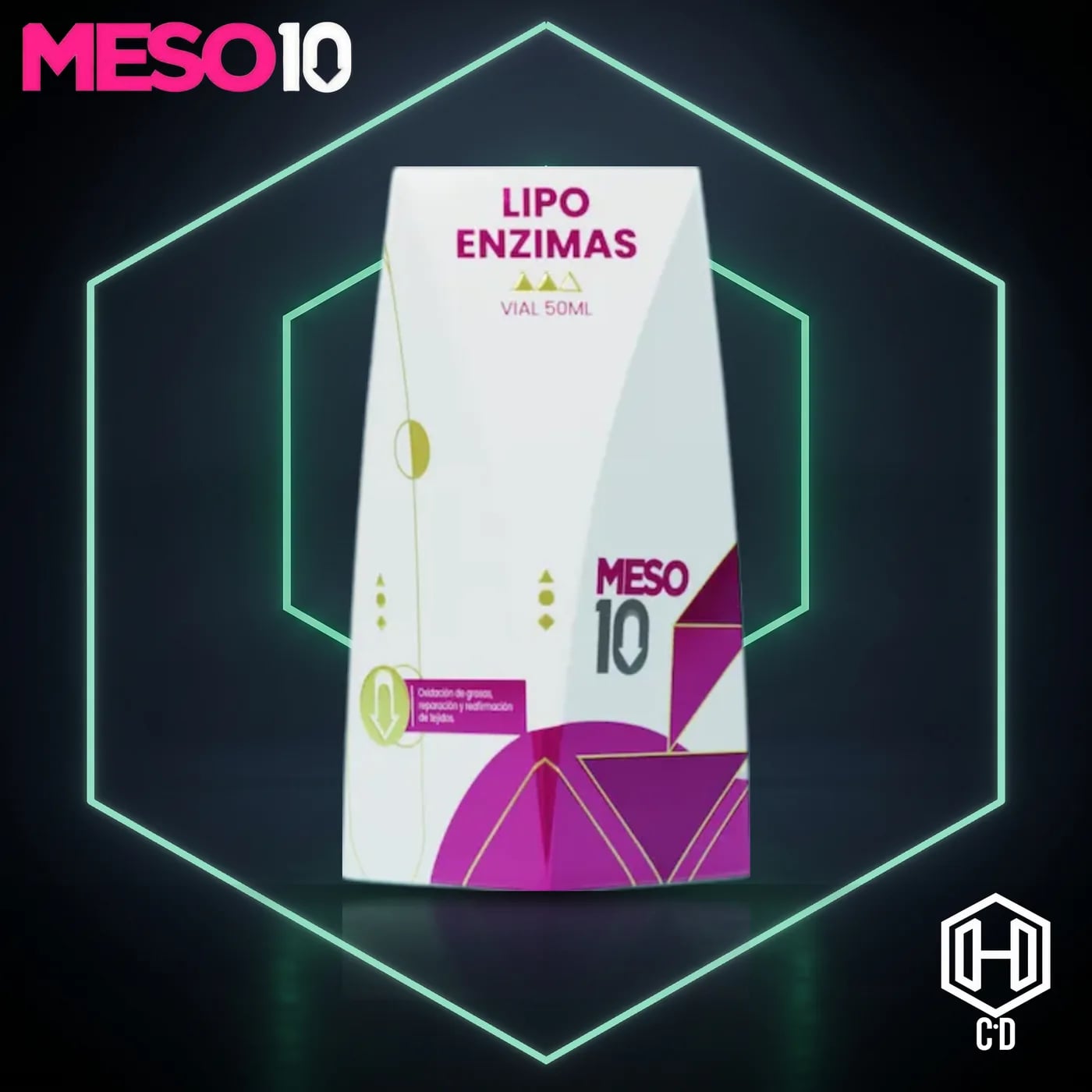 Lipoenzimas Meso 10 — vista frontal