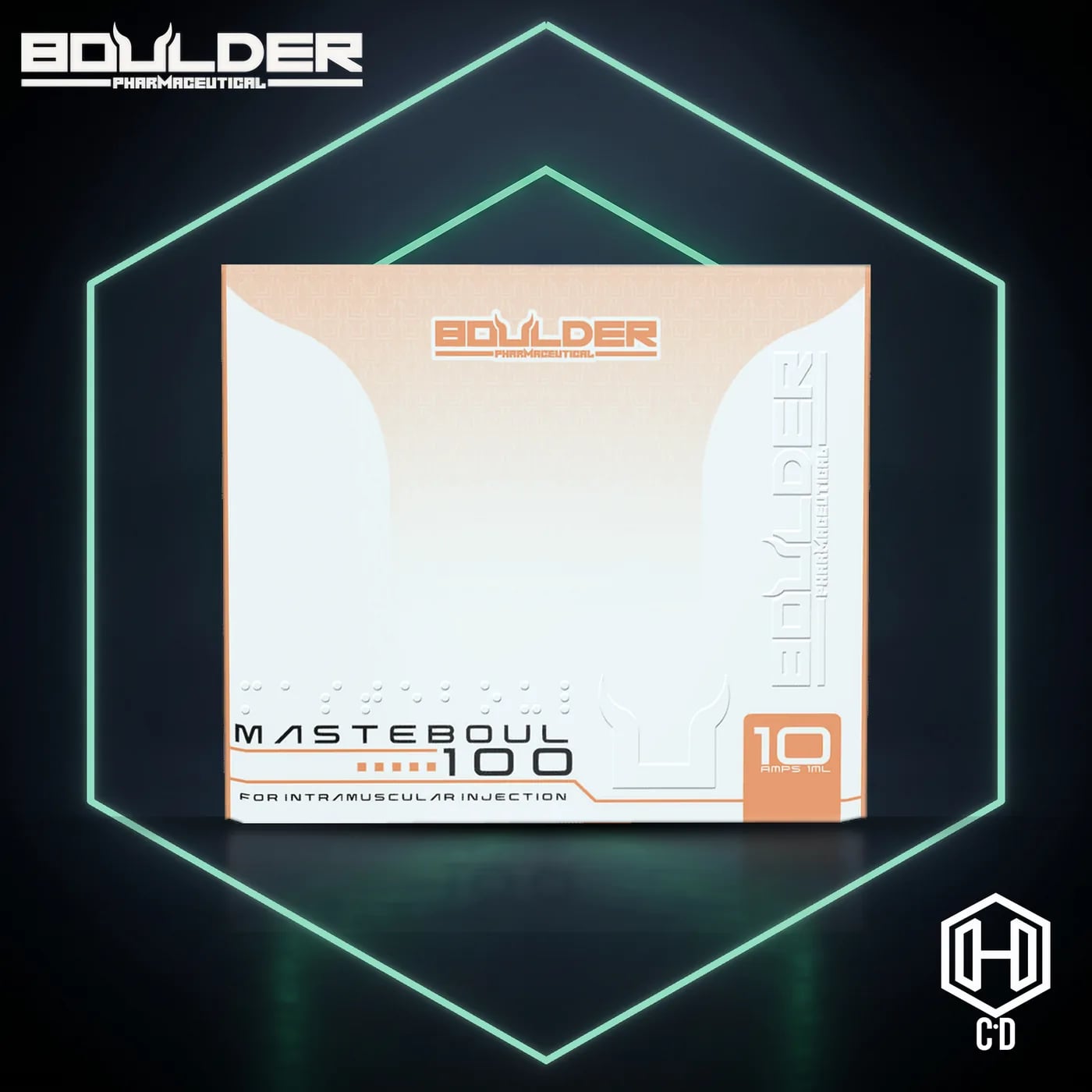 Masteron Boulder Pharma — vista frontal