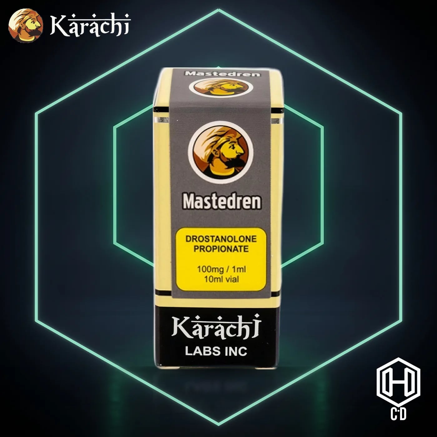 Masteron Karachi Labs — vista frontal