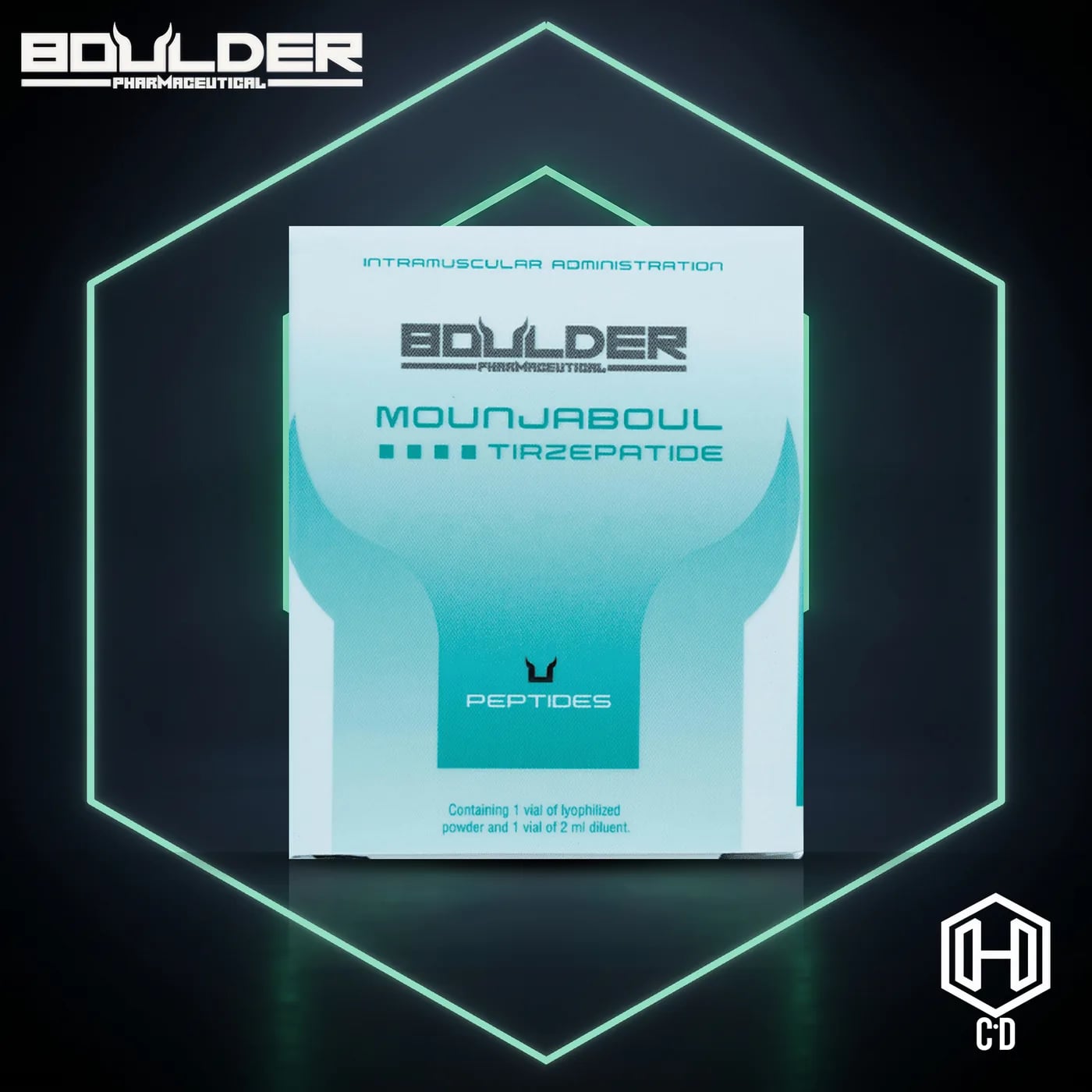 Mounjaboul Tirzepatide Boulder Pharma — vista frontal