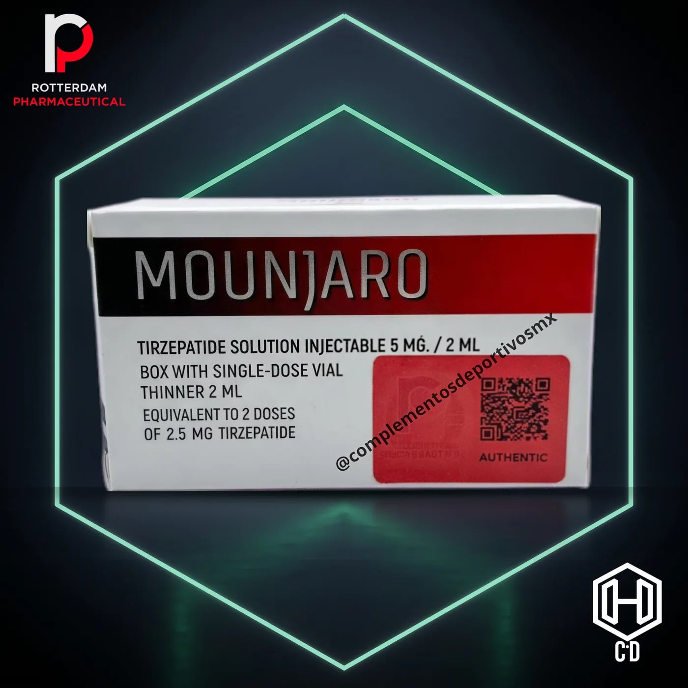 Mounjaro Rotterdam Pharma — vista frontal