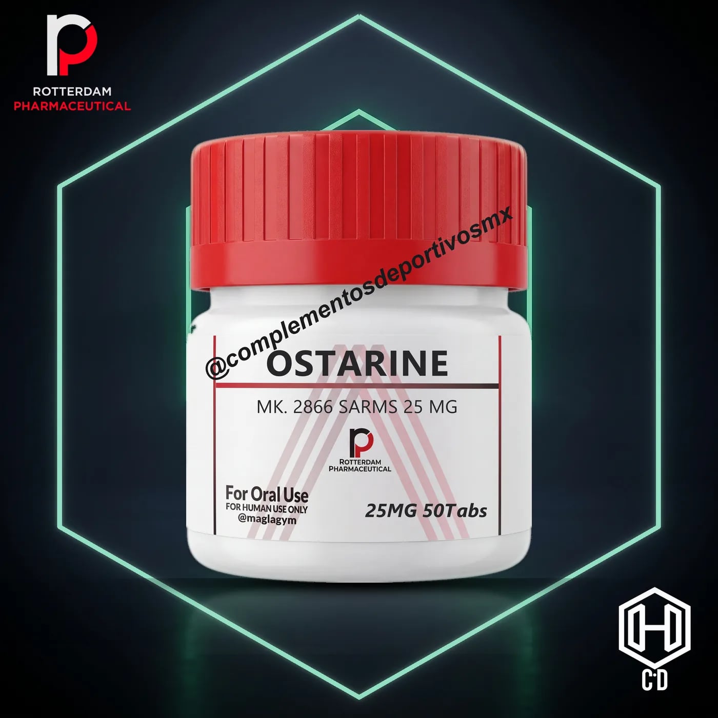 Ostarine Rotterdam Pharma — vista frontal