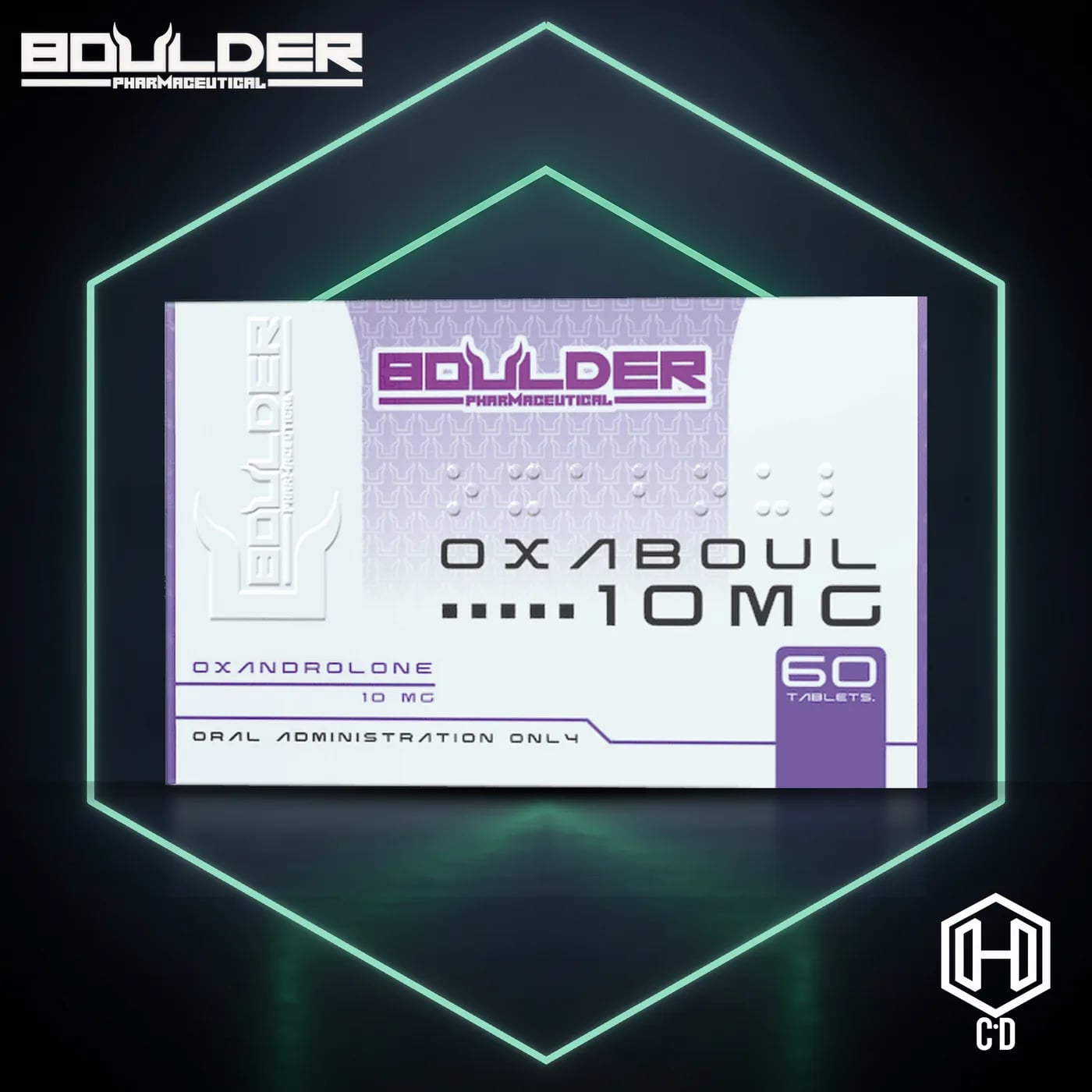Oxandrolona Boulder Pharma — vista frontal