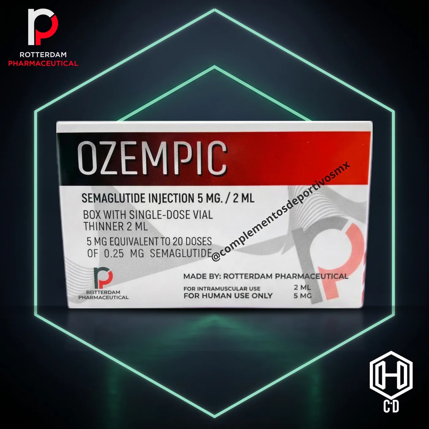 Ozempic Rotterdam Pharma — vista frontal