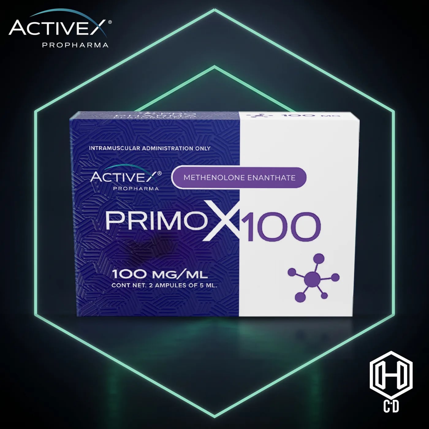 Primobolan Activex — vista frontal