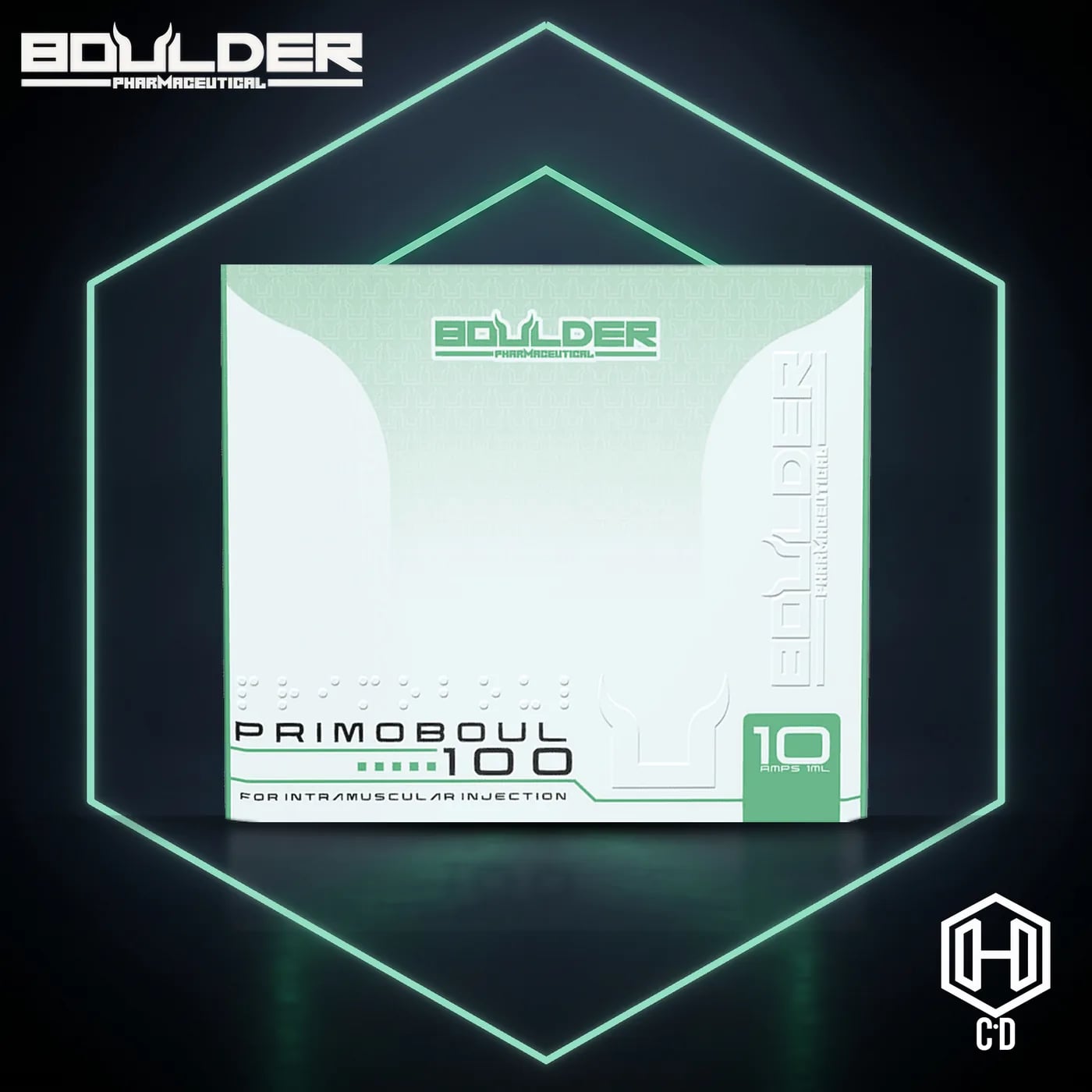 Primobolan Boulder Pharma — vista frontal