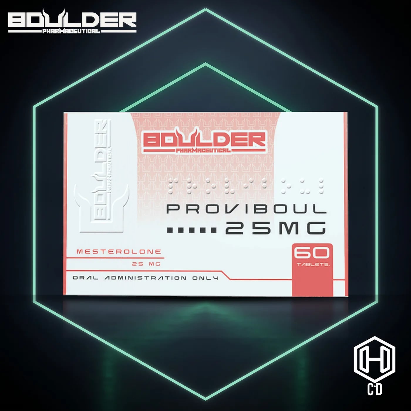 Proviron Boulder Pharma — vista frontal