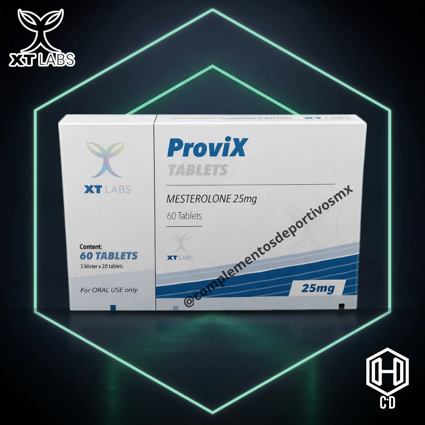 Proviron XT Labs — vista frontal