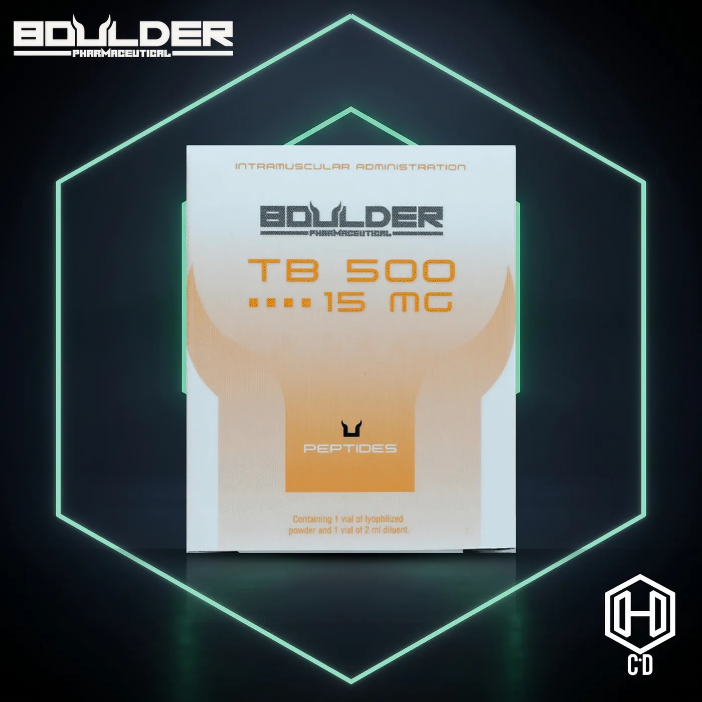 TB-500 15 Mg Boulder Pharma — vista frontal