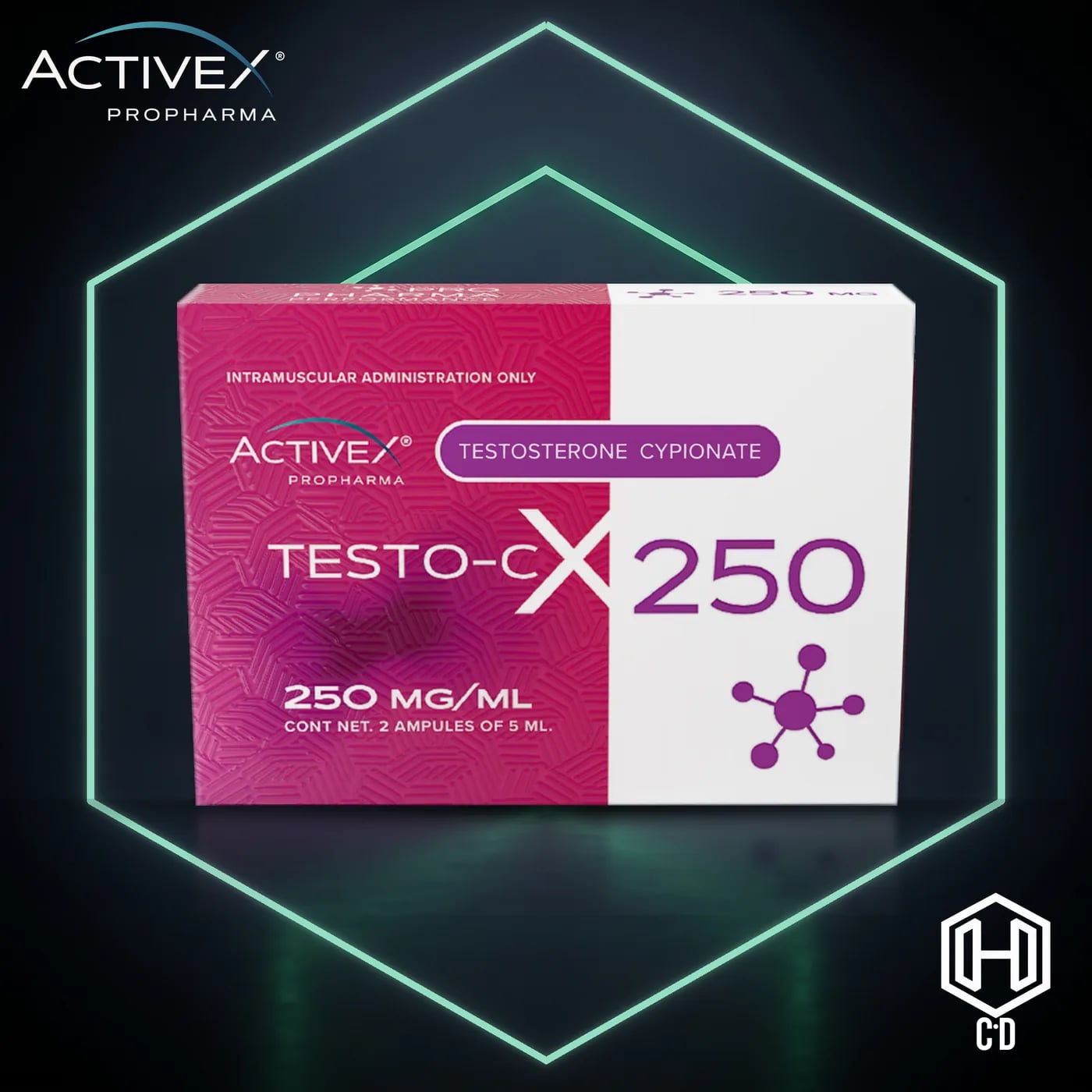 Testosterona Cipionato Activex — vista frontal