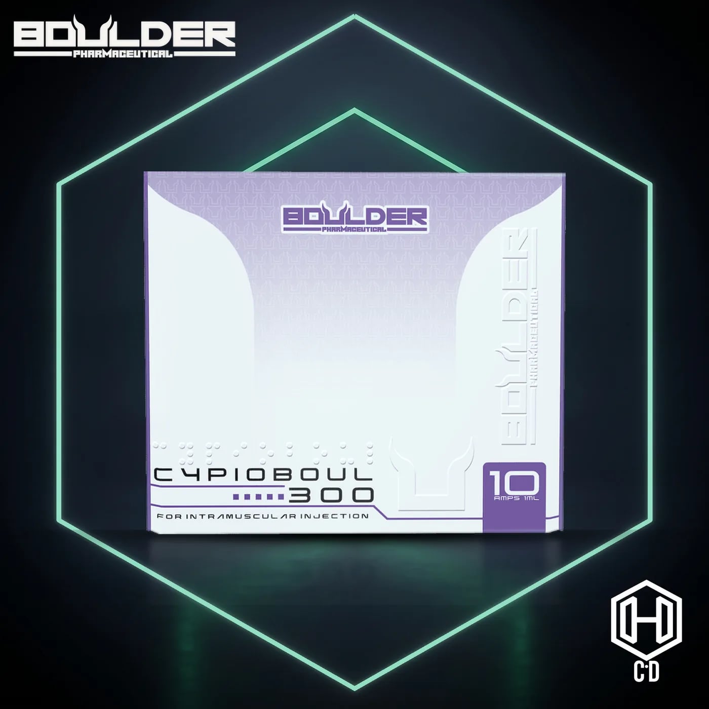 Testosterona Cipionato Boulder Pharma — vista frontal