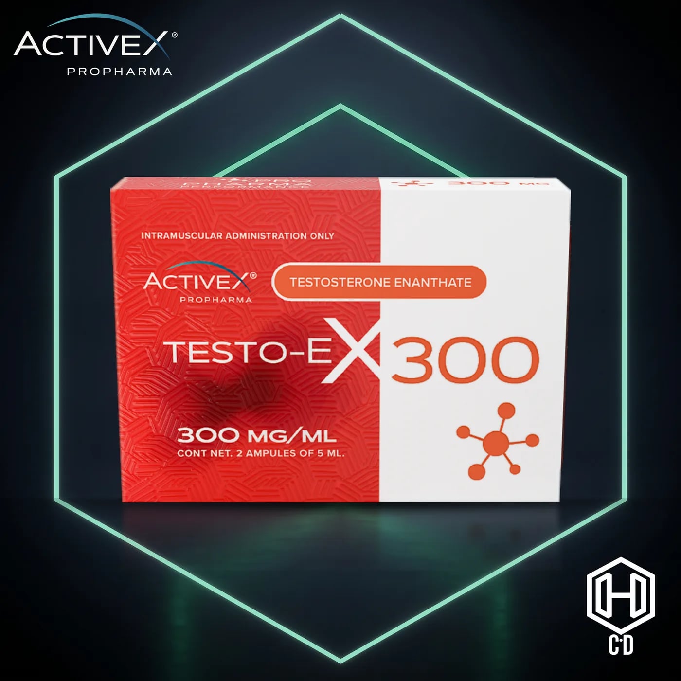 Testosterona Enantato Activex — vista frontal