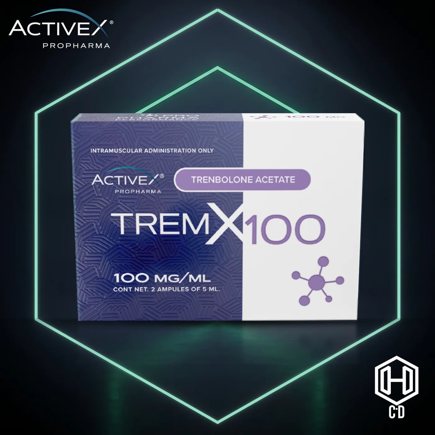 Trembolona Acetato Activex — vista frontal