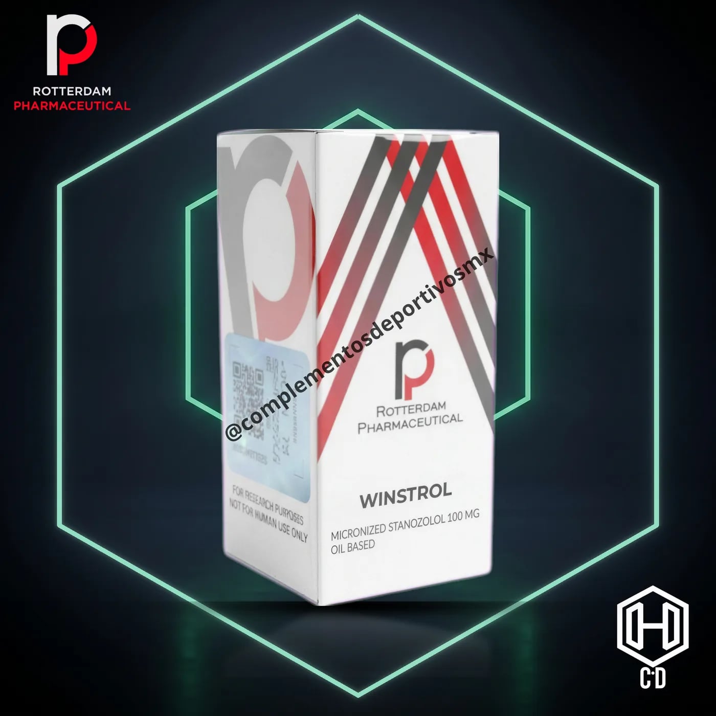 Winstrol Vial (Aceite) Rotterdam Pharma — vista frontal