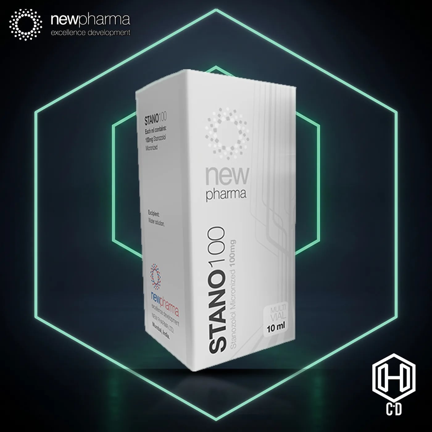 Winstrol Vial New Pharma — vista frontal